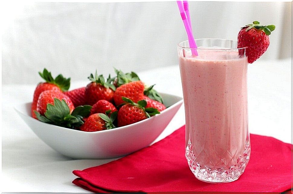 Strawberry milkshake