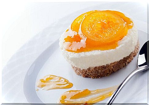 peach cheesecake