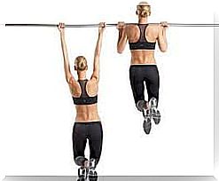 Supine chin-ups