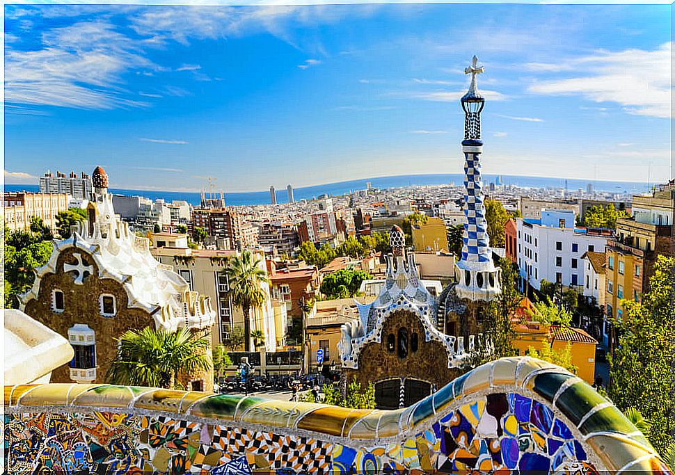 View of Barcelona from Park Güell.